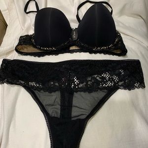 bra 36B panties 1x 2 pc set lingerie adore me